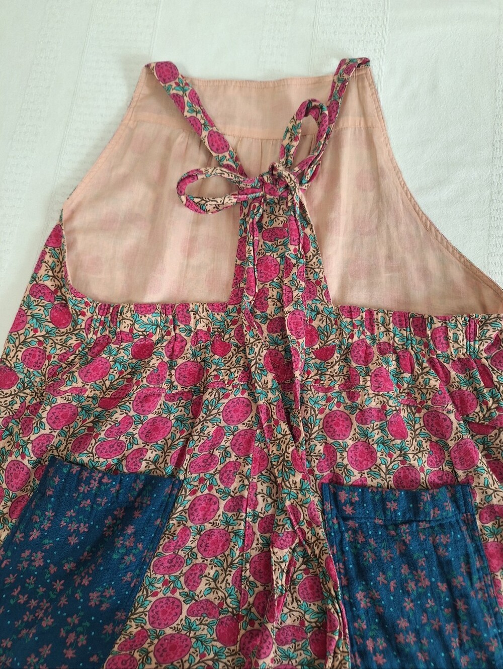 NWOT NATURAL LIFE Floral Wide Leg Jumpsuit in Pink and Navy - Picture 11 of 11